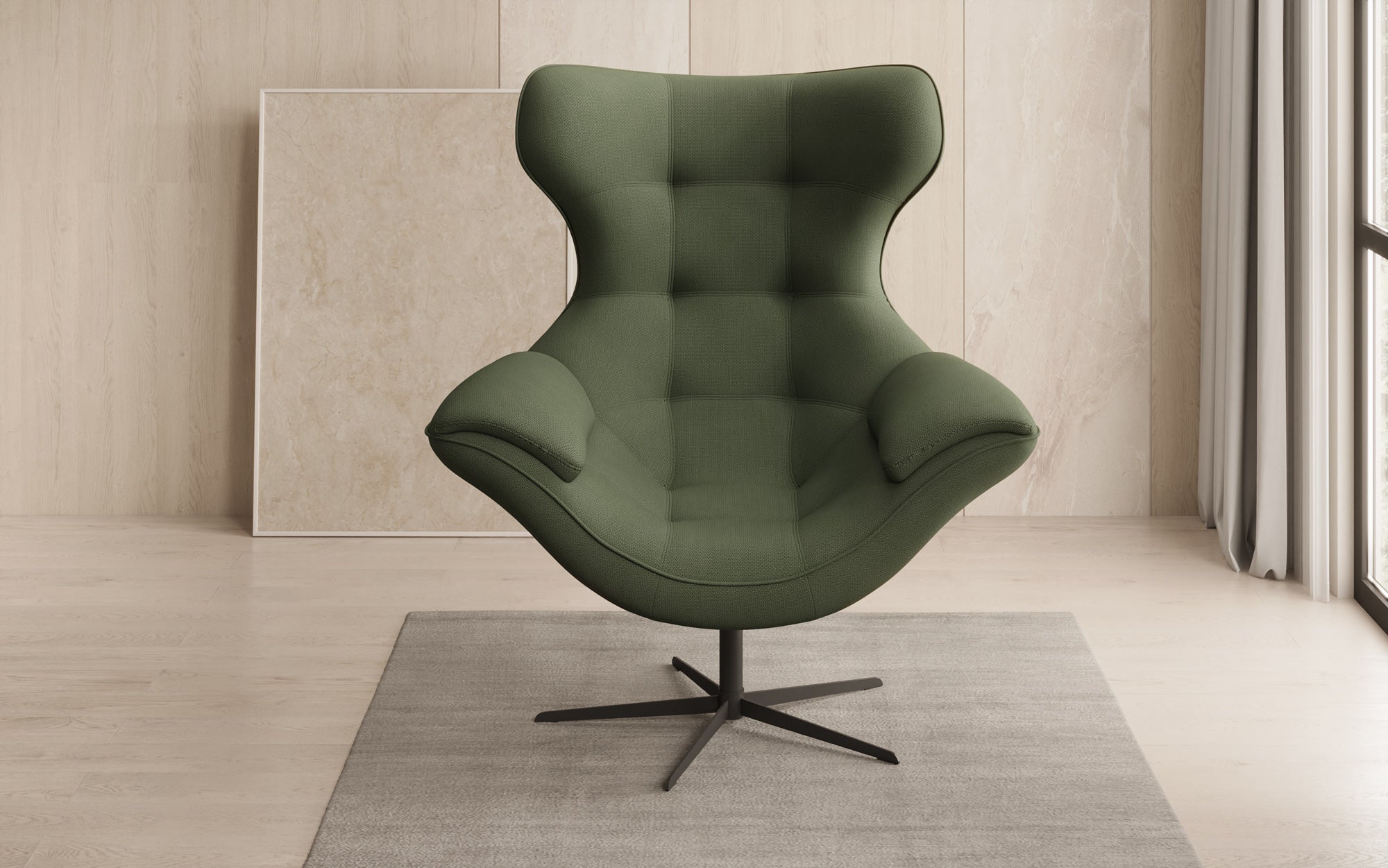 Designer Sofa-Sessel Aurelio in Stof