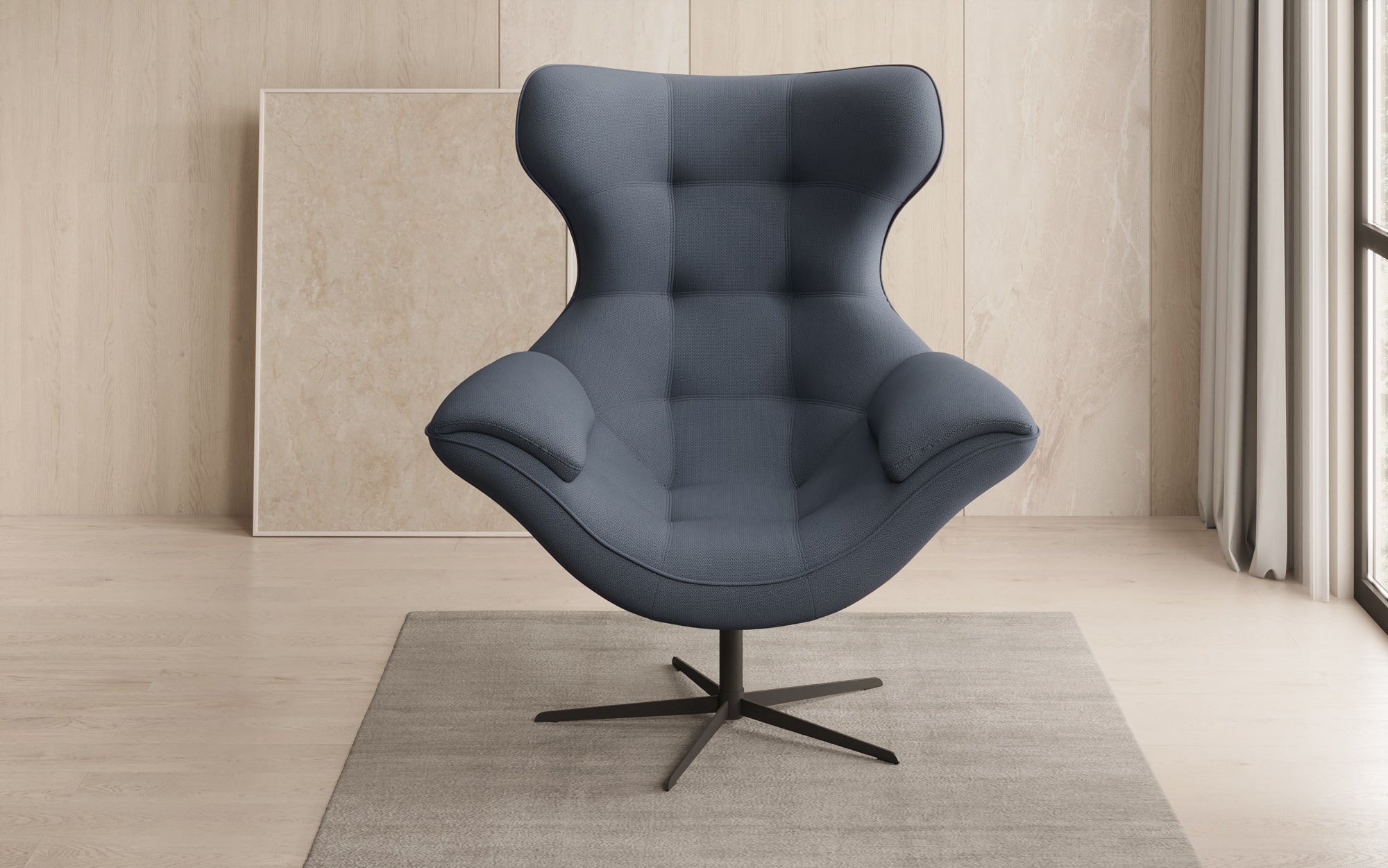 Designer Sofa-Sessel Aurelio in Stof