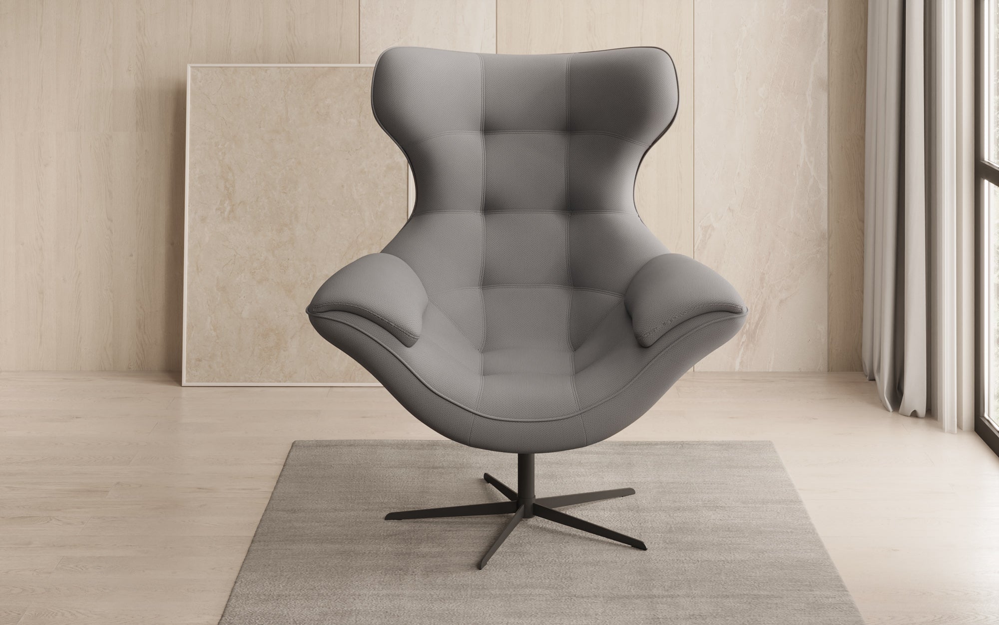 Designer Sofa-Sessel Aurelio in Stof