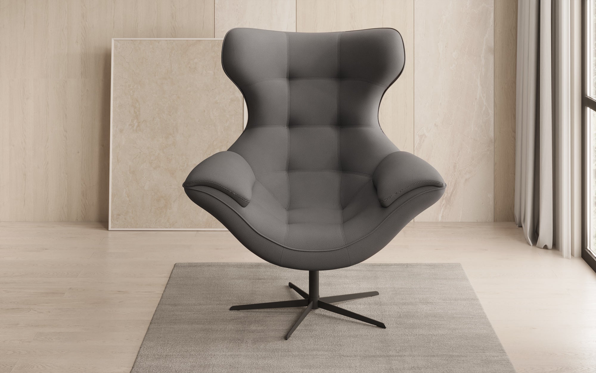 Designer Sofa-Sessel Aurelio in Stof