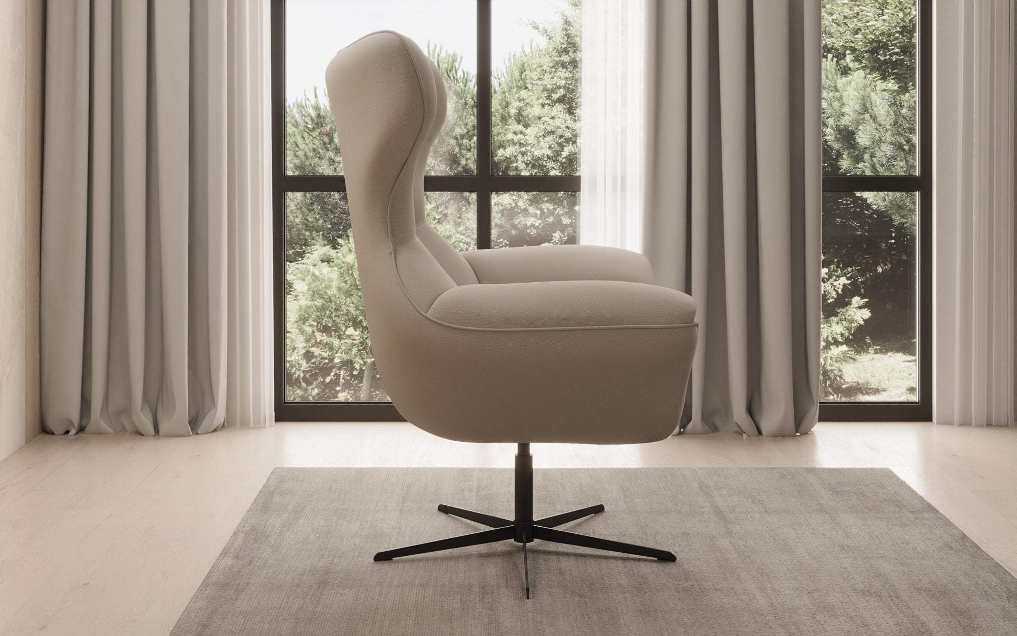 Designer Sofa-Sessel Aurelio in Stof