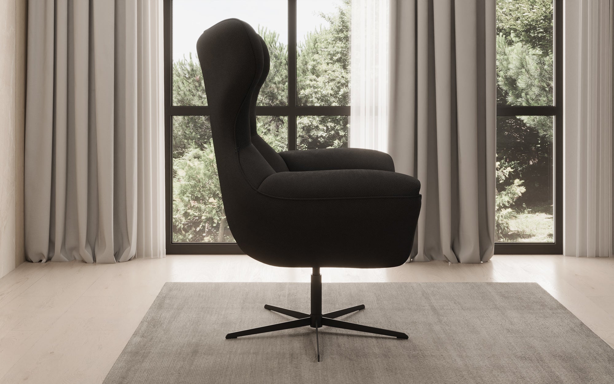 Designer Sofa-Sessel Aurelio in Stof
