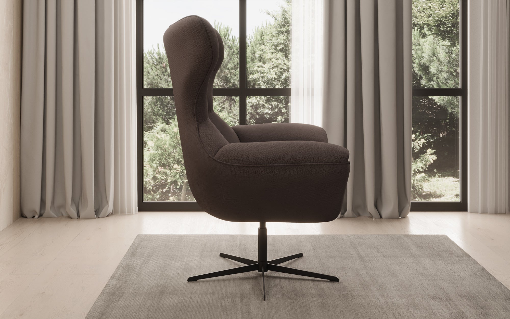 Designer Sofa-Sessel Aurelio in Stof