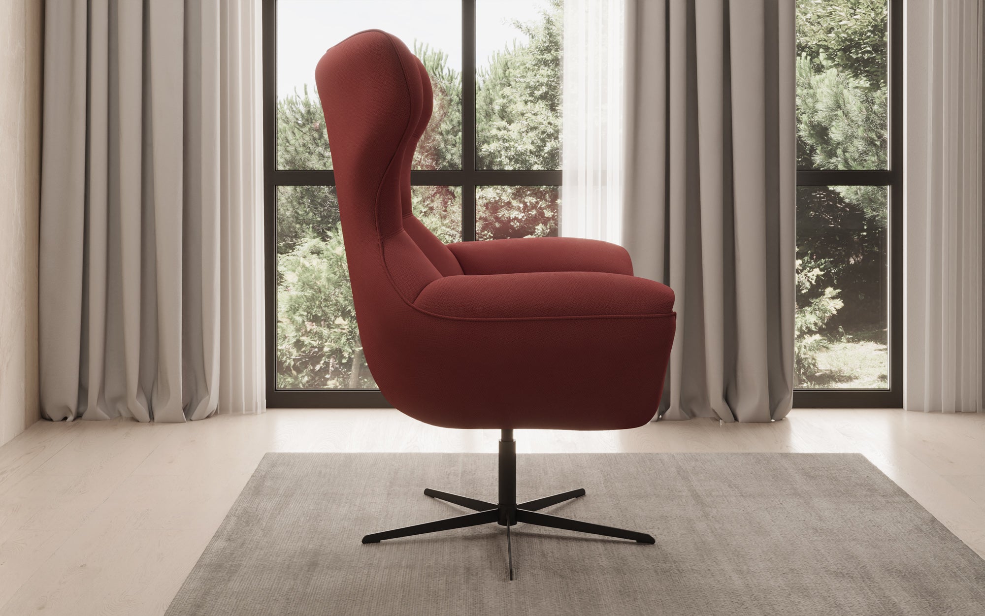 Designer Sofa-Sessel Aurelio in Stof