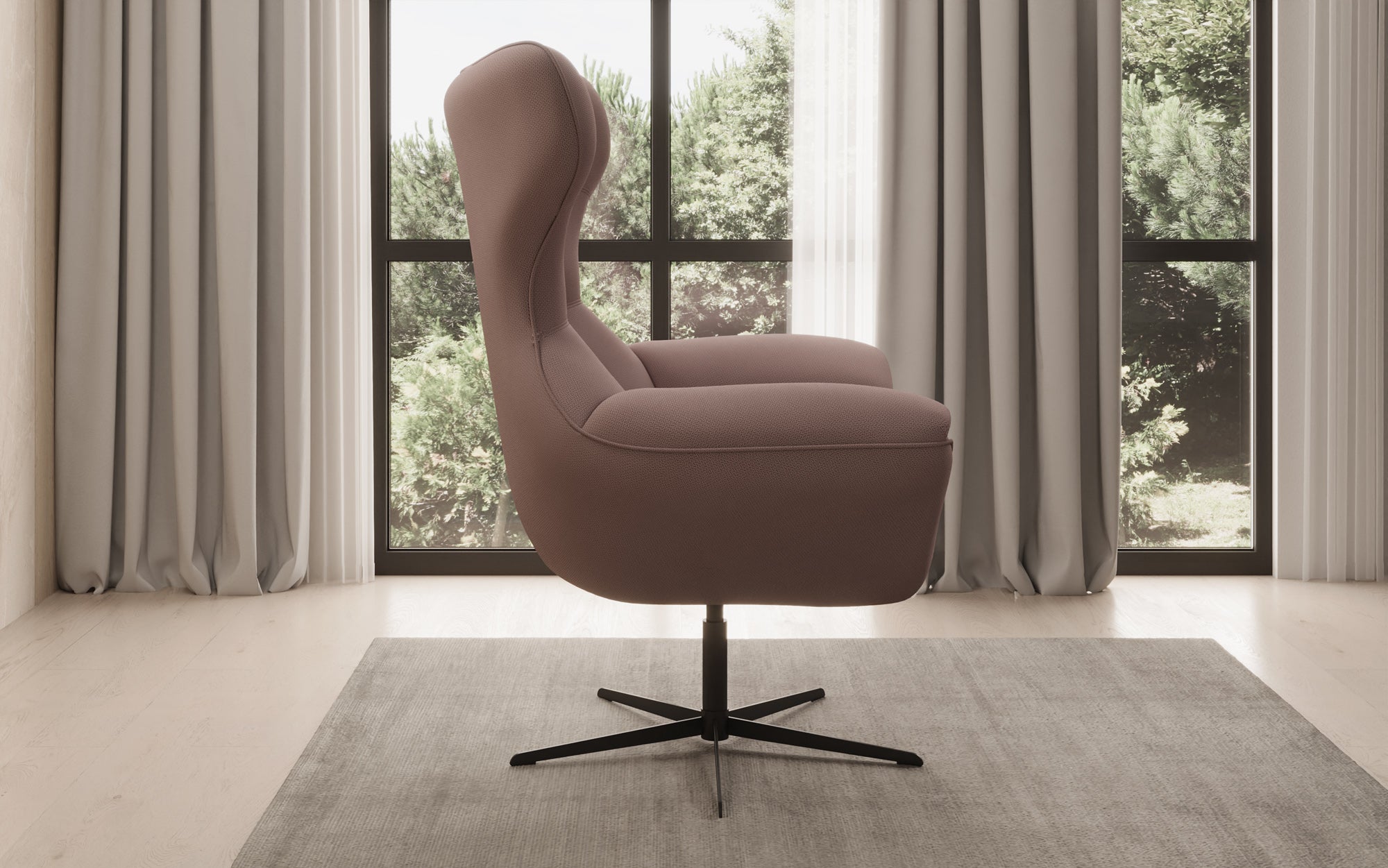 Designer Sofa-Sessel Aurelio in Stof