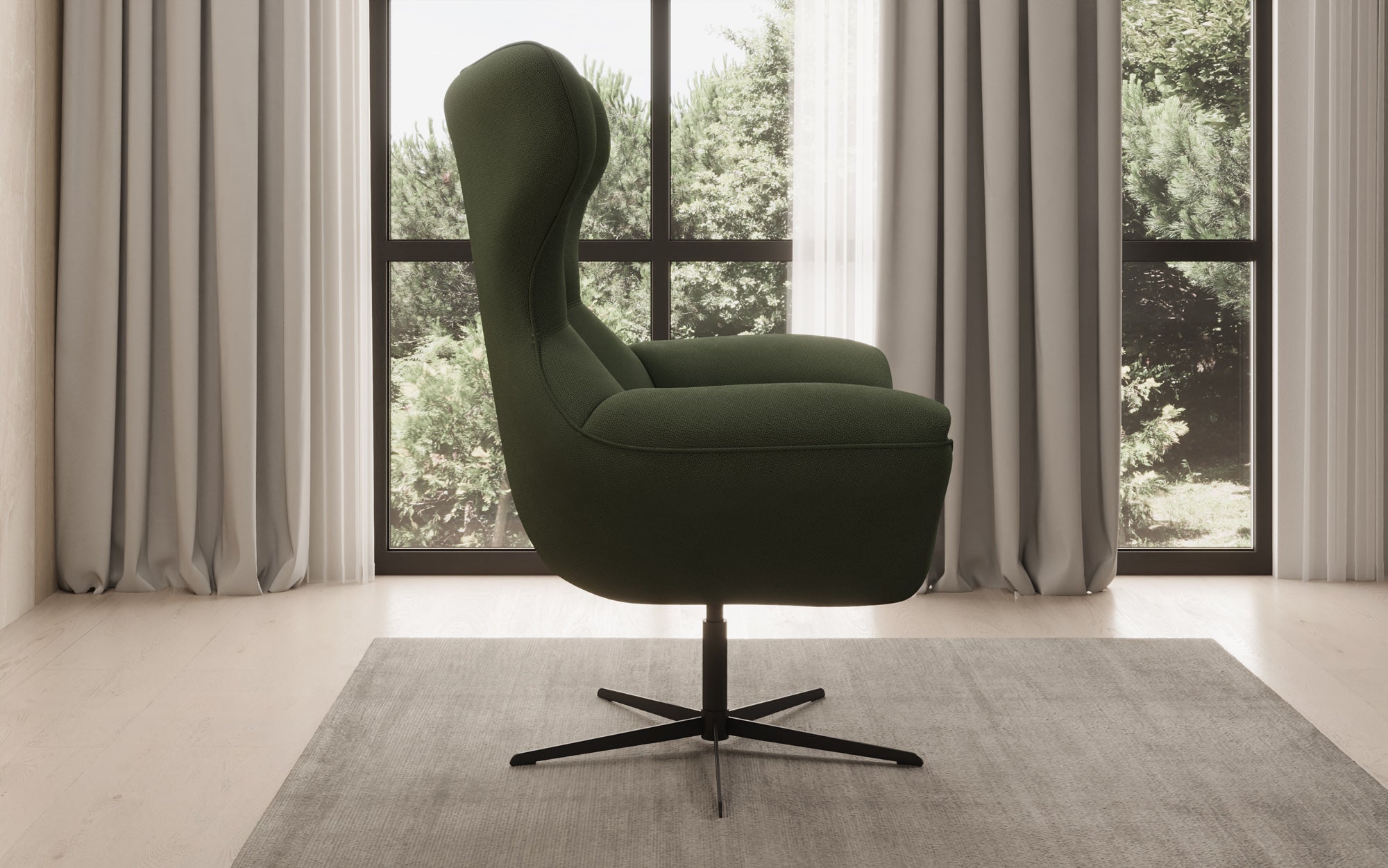 Designer Sofa-Sessel Aurelio in Stof