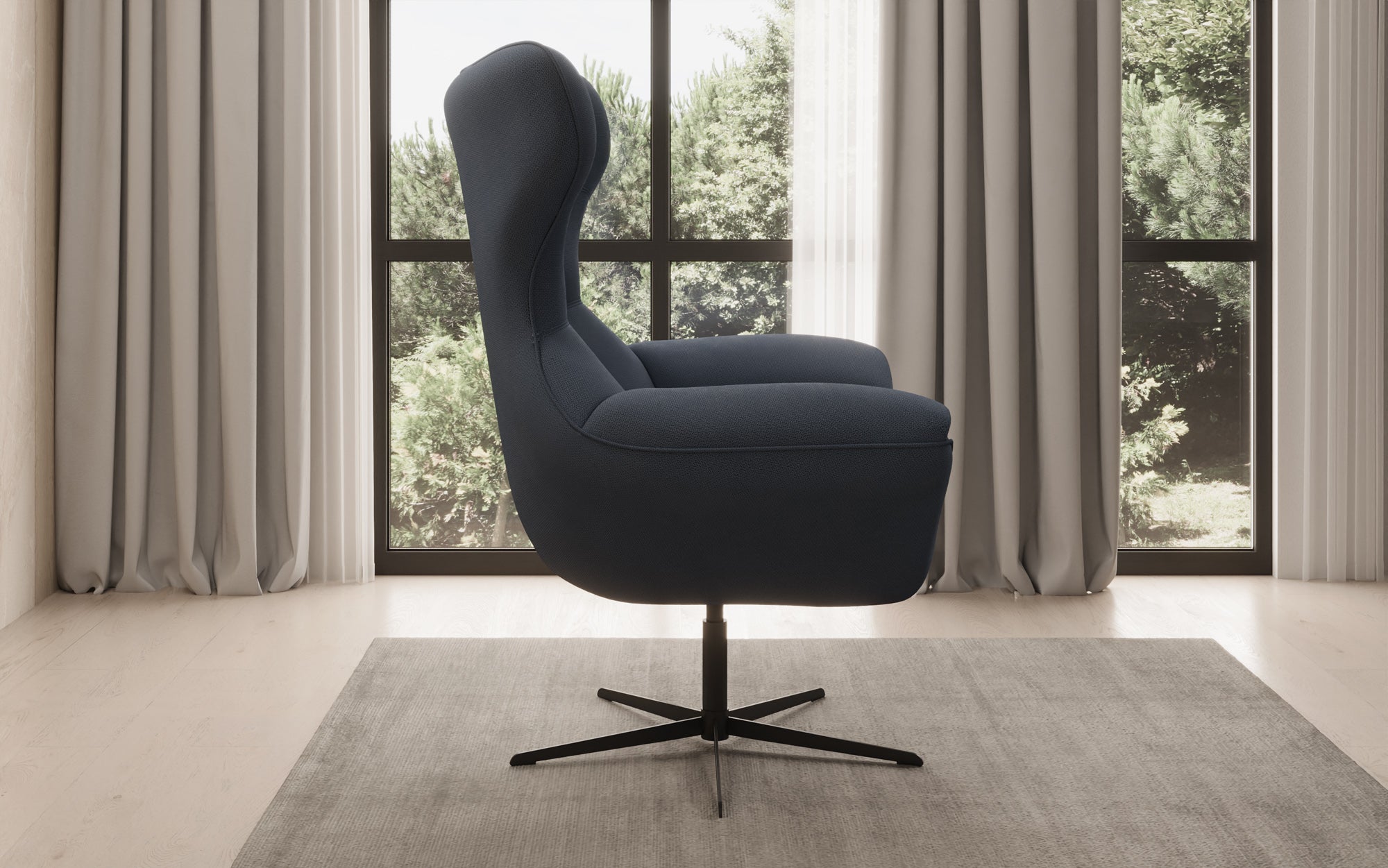 Designer Sofa-Sessel Aurelio in Stof