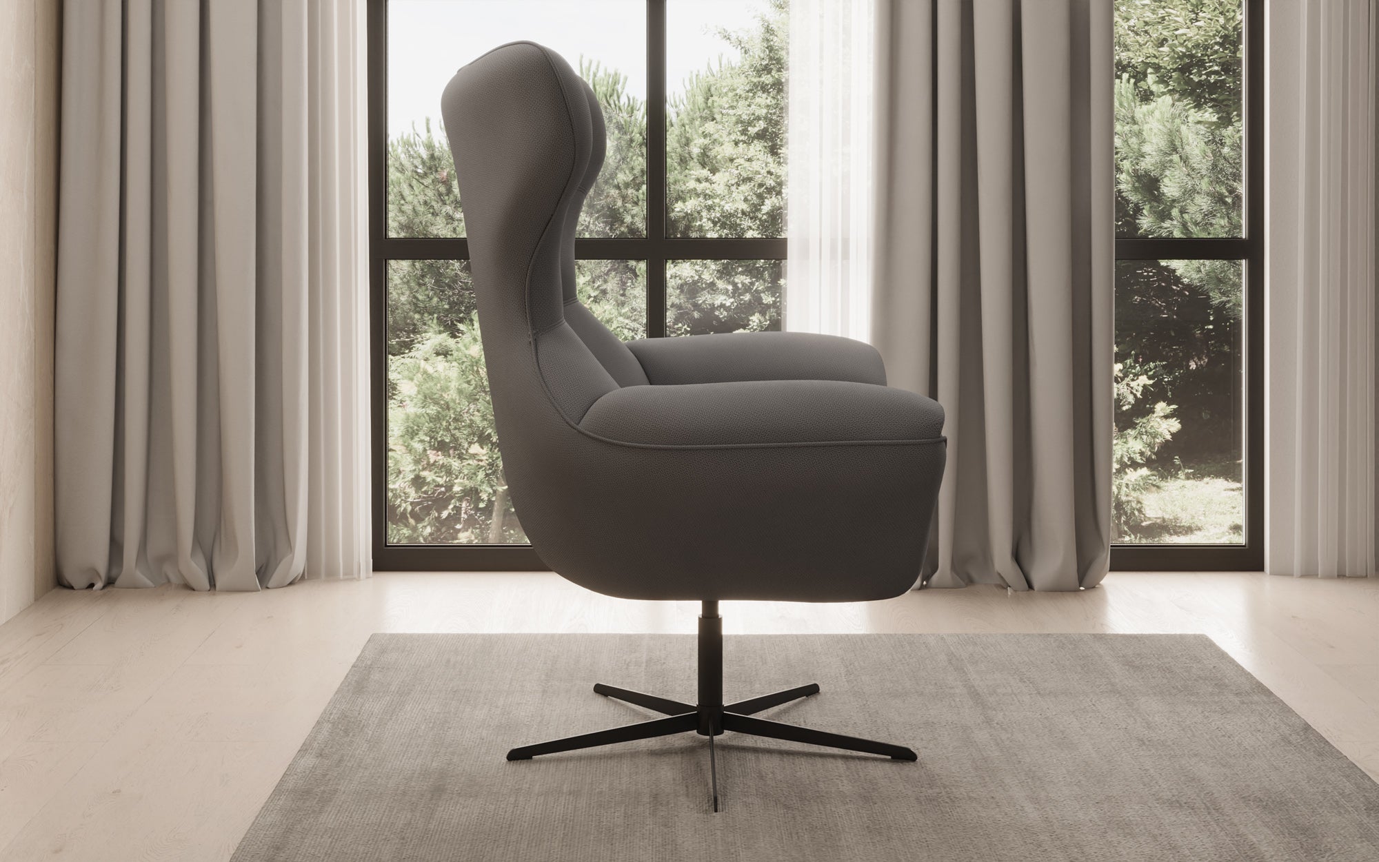 Designer Sofa-Sessel Aurelio in Stof