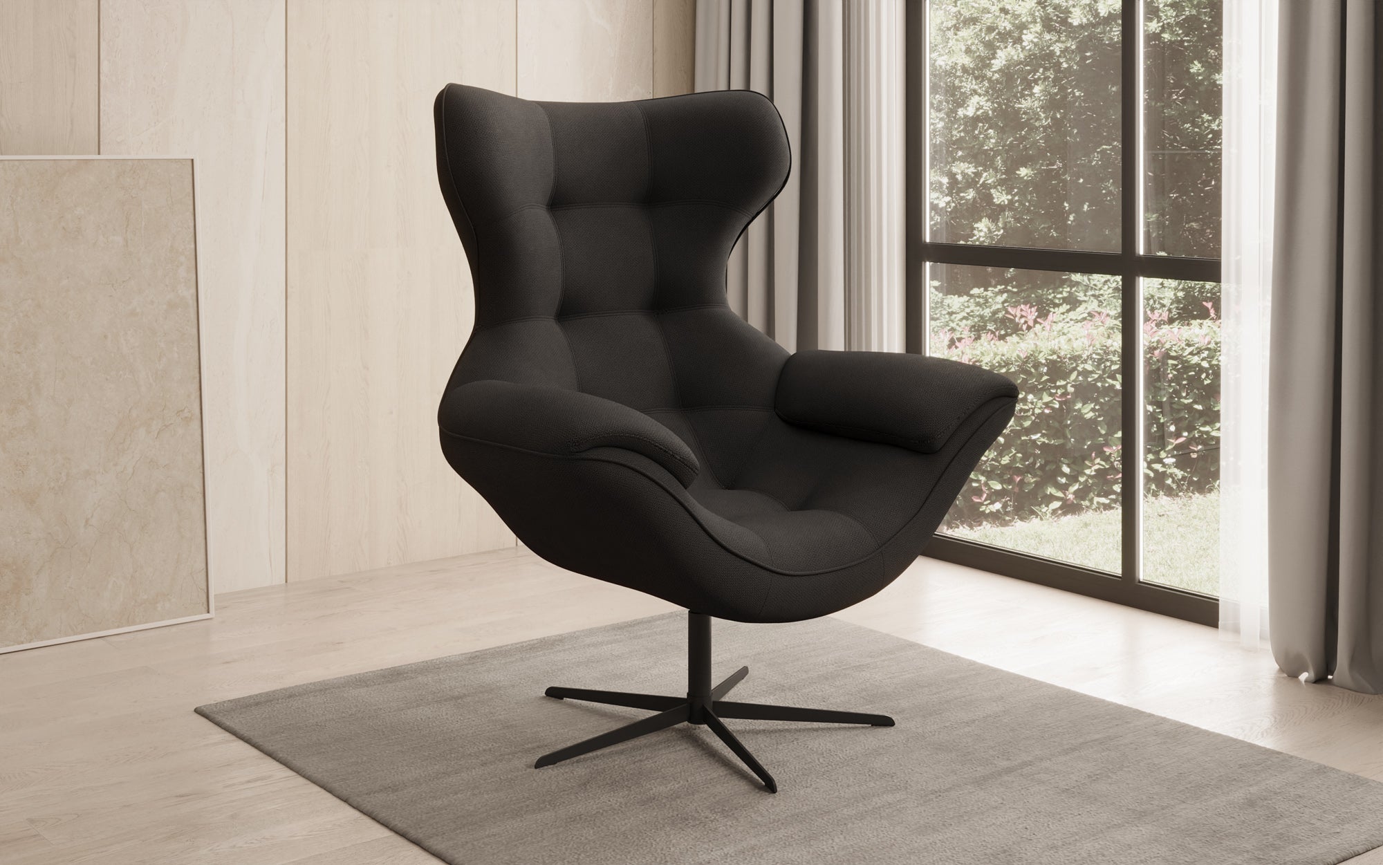 Designer Sofa-Sessel Aurelio in Stof