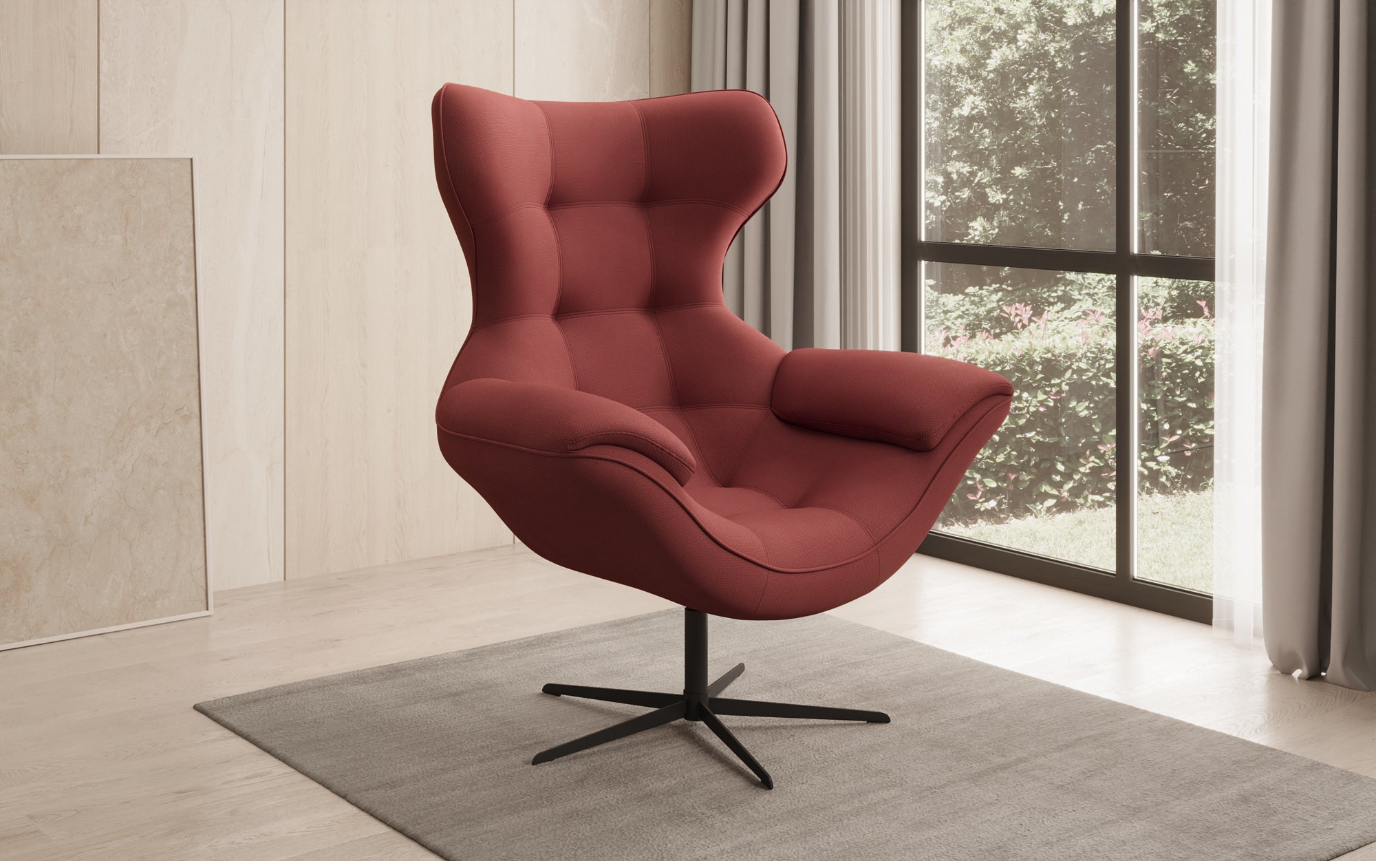 Designer Sofa-Sessel Aurelio in Stof