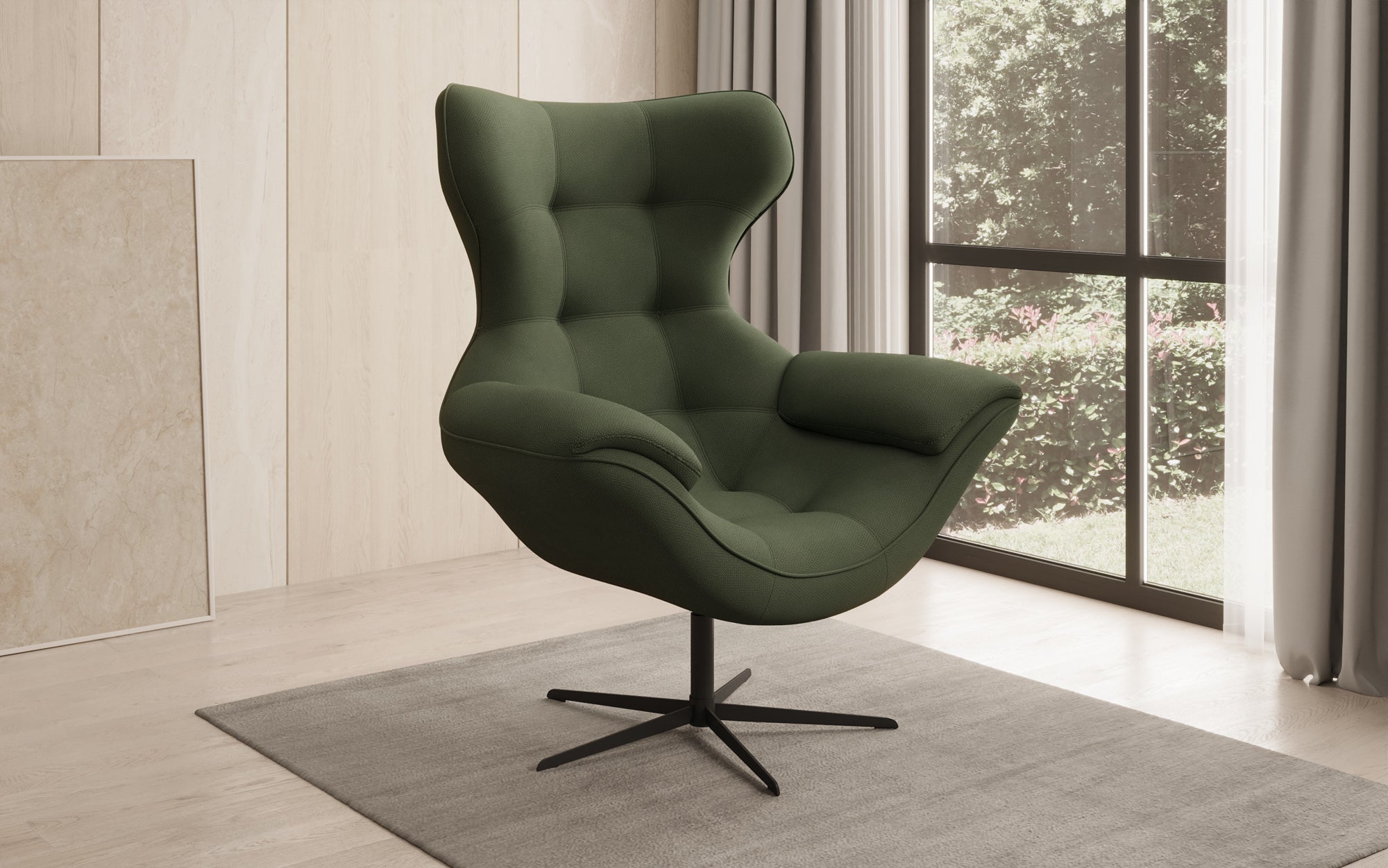 Designer Sofa-Sessel Aurelio in Stof