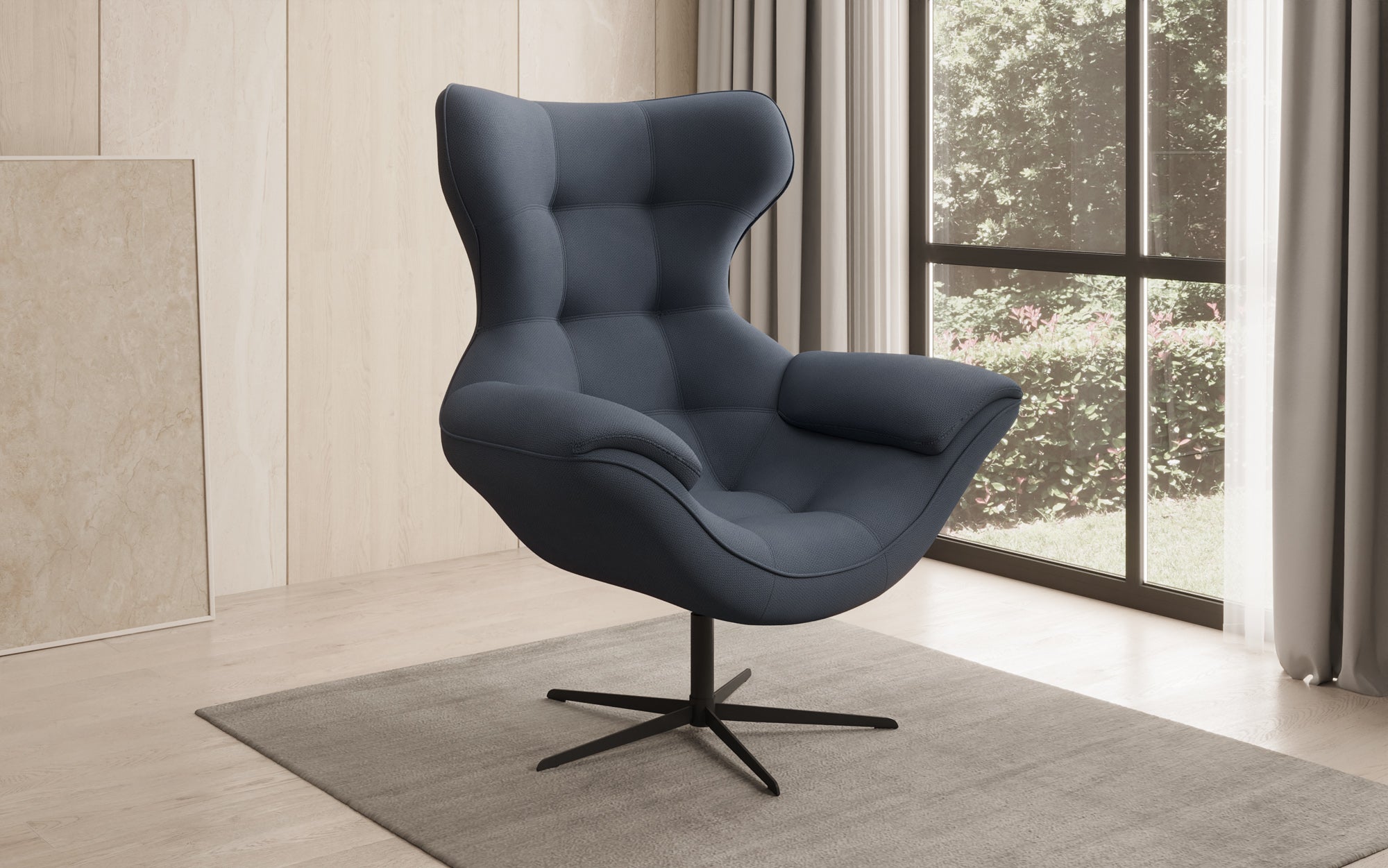 Designer Sofa-Sessel Aurelio in Stof