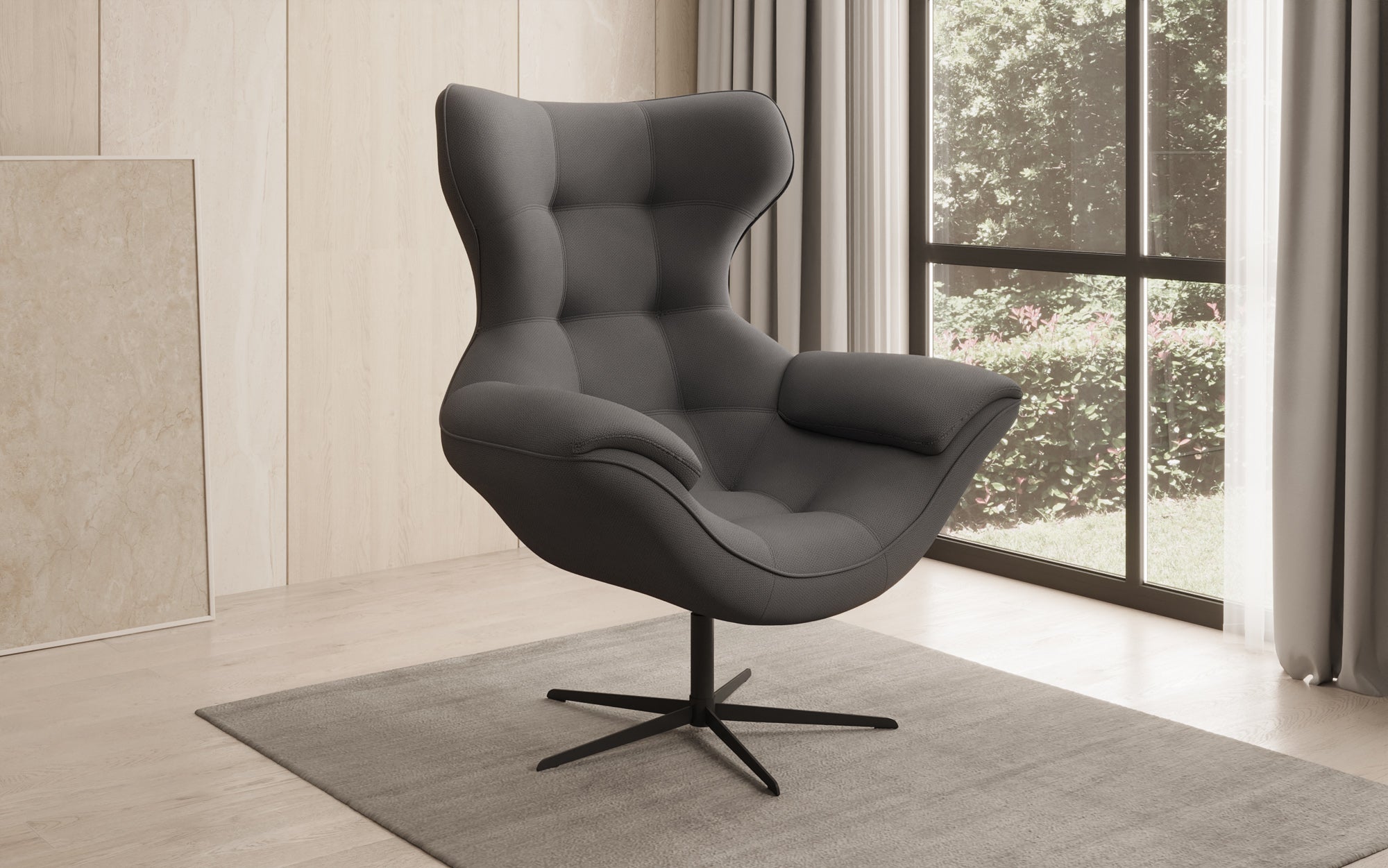 Designer Sofa-Sessel Aurelio in Stof