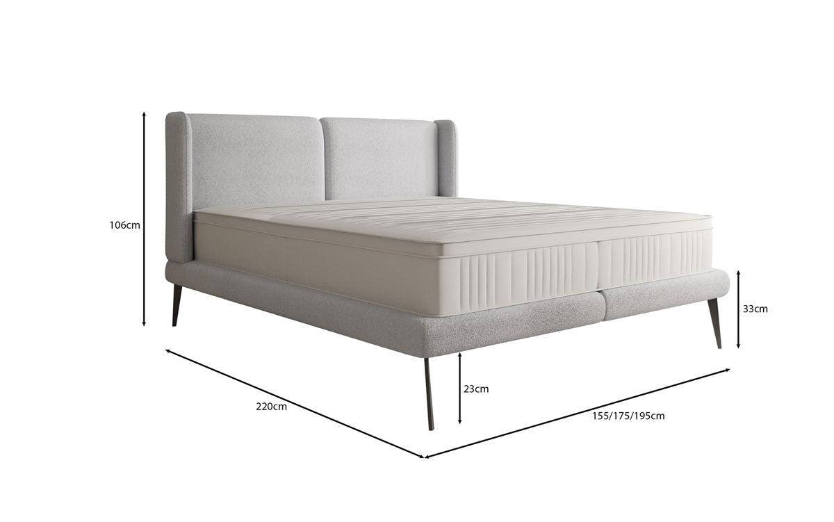 Polsterbed Avendra in Bouclé