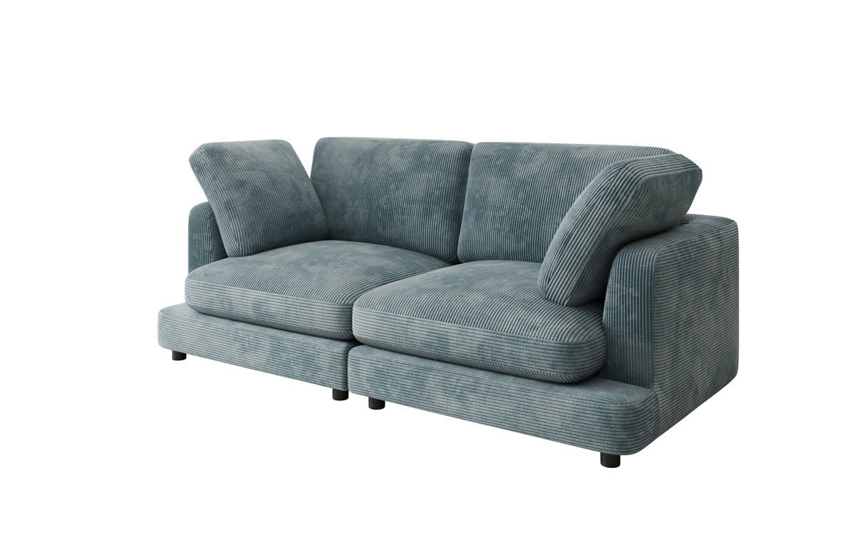 Designer 2-zits bank Thalessa in Ribstof