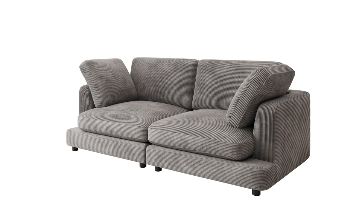 Designer 2-zits bank Thalessa in Ribstof