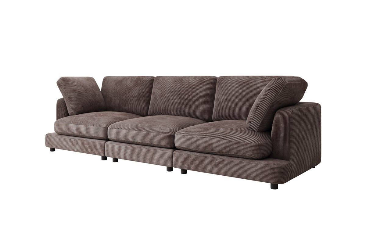 Designer 3-zitsbank Thalessa in Ribstof