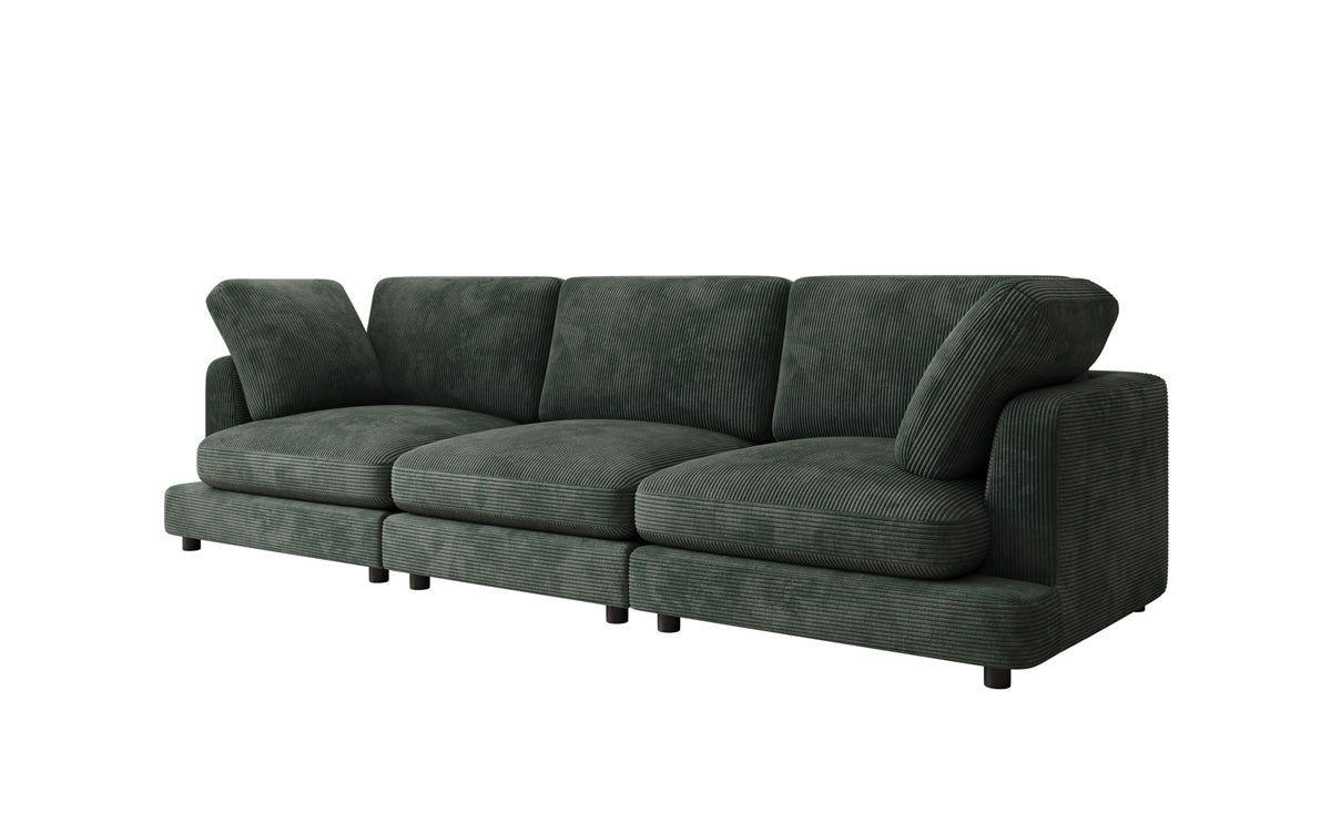 Designer 3-zitsbank Thalessa in Ribstof