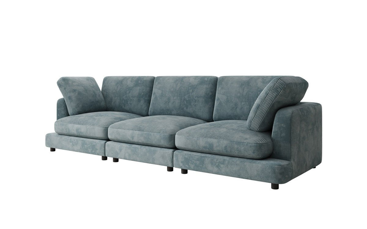 Designer 3-zitsbank Thalessa in Ribstof
