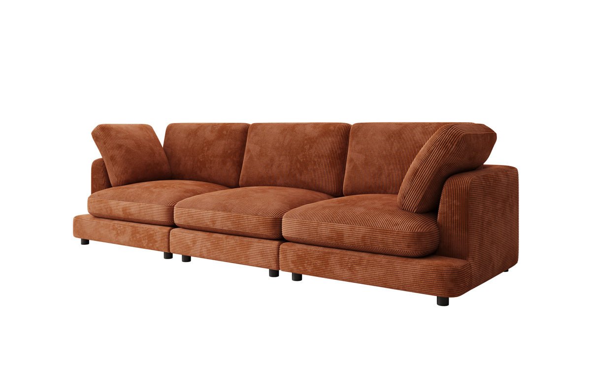 Designer 3-zitsbank Thalessa in Ribstof