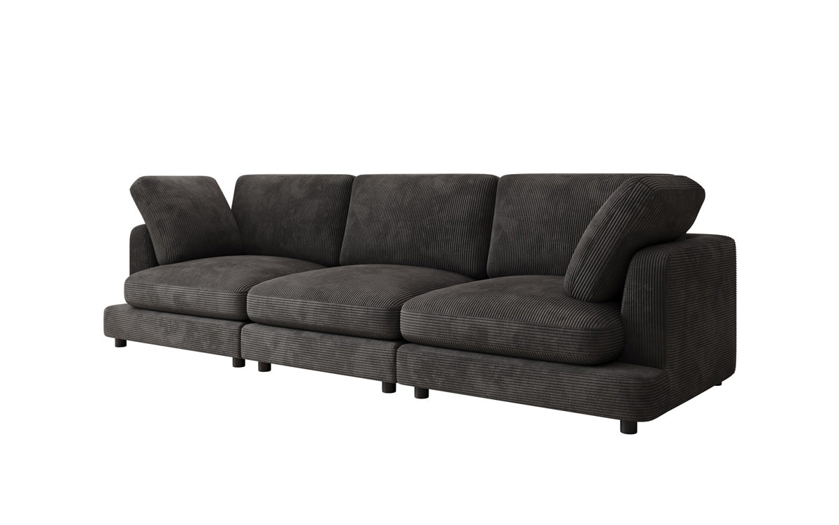 Designer 3-zitsbank Thalessa in Ribstof