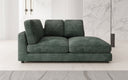 Designer chaise longue/sofa Thalessa in ribstof