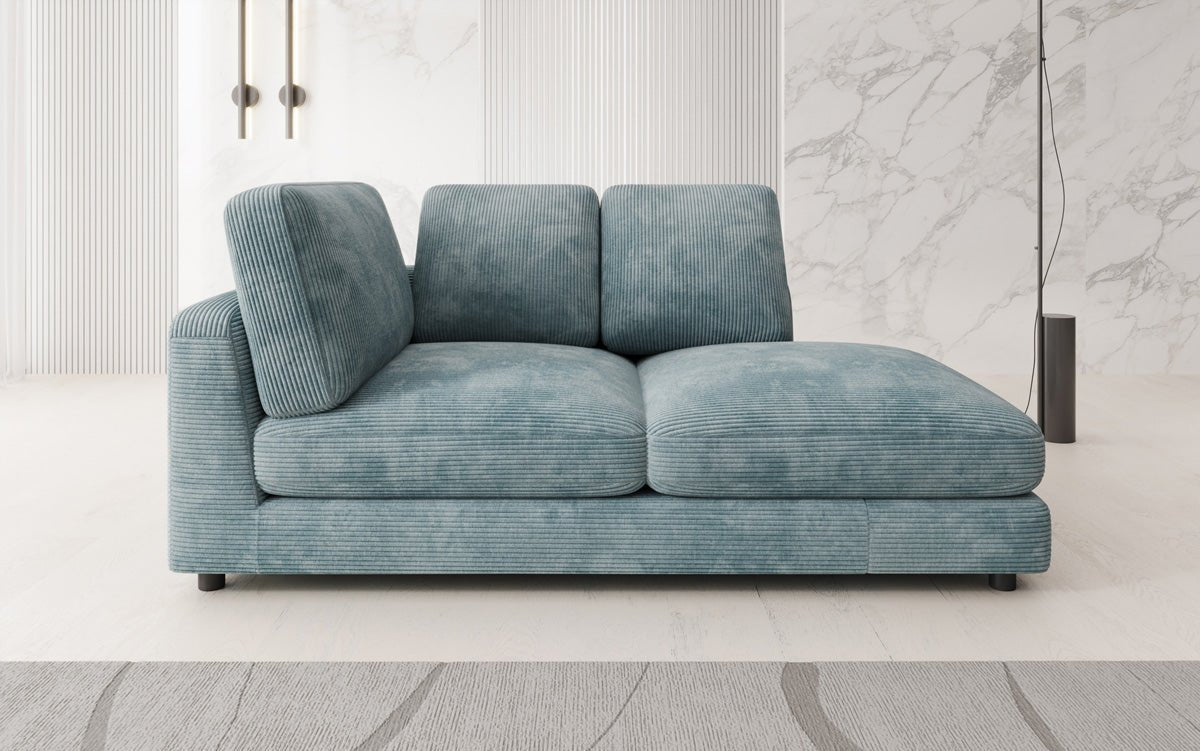 Designer Chaiselounge/Sofa Thalessa in Ribstof