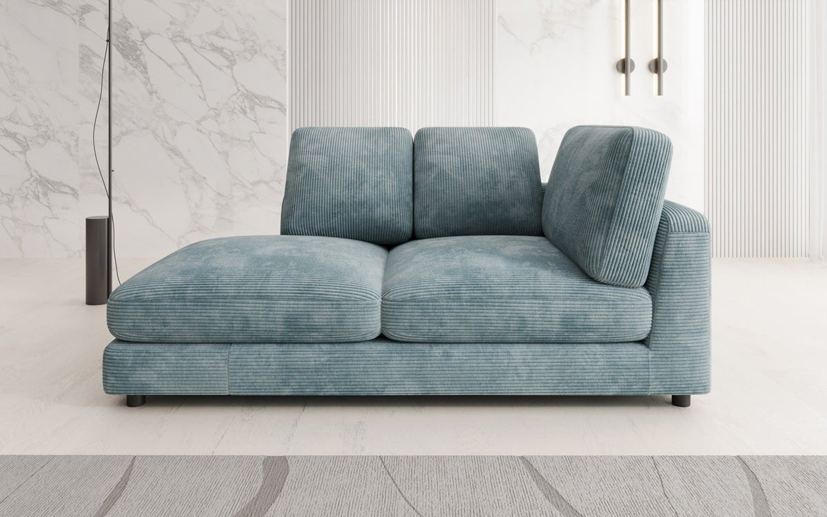 Designer Chaiselounge/Sofa Thalessa in Ribstof