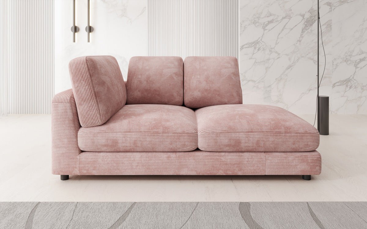 Designer Chaiselounge/Sofa Thalessa in Ribstof