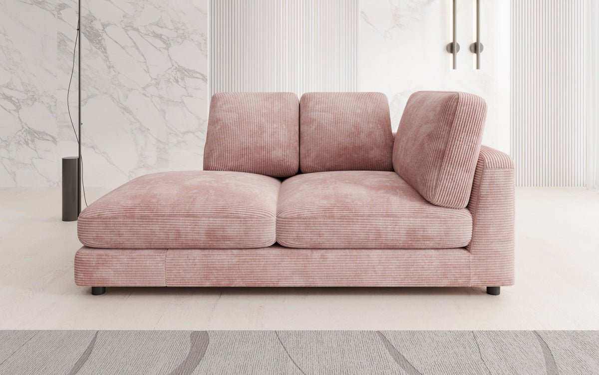 Designer Chaiselounge/Sofa Thalessa in Ribstof