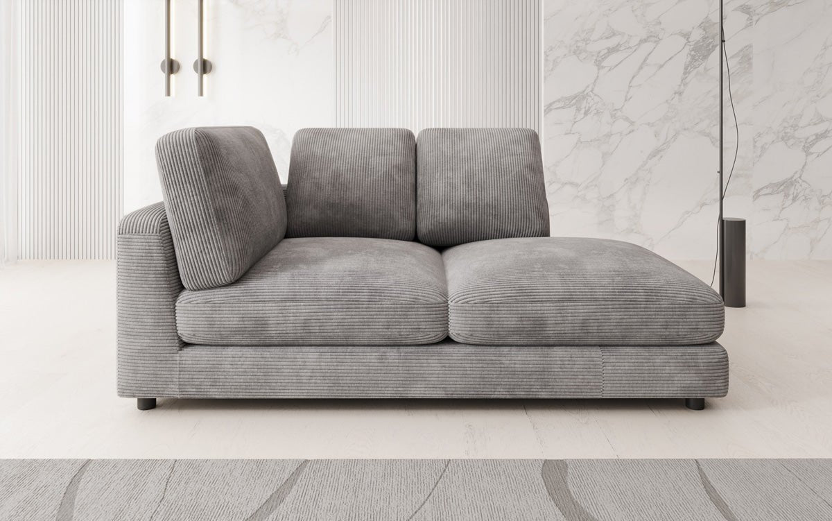Designer Chaiselounge/Sofa Thalessa in Ribstof
