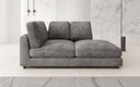Designer chaise longue/sofa Thalessa in ribstof