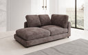 Designer chaise longue/sofa Thalessa in ribstof