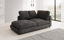 Designer chaise longue/sofa Thalessa in ribstof