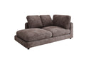 Designer chaise longue/sofa Thalessa in ribstof