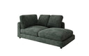 Designer chaise longue/sofa Thalessa in ribstof