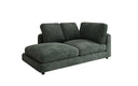 Designer chaise longue/sofa Thalessa in ribstof