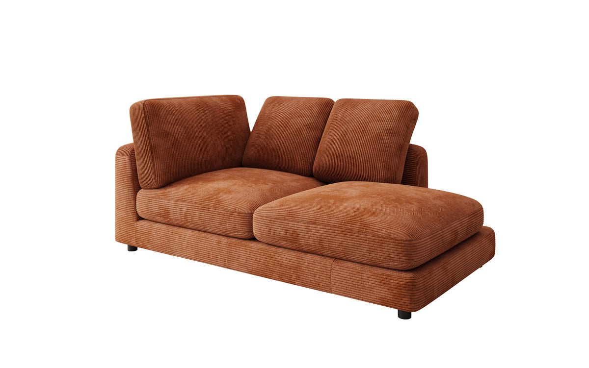 Designer Chaiselounge/Sofa Thalessa in Ribstof