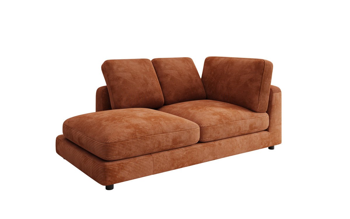 Designer Chaiselounge/Sofa Thalessa in Ribstof