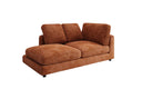 Designer chaise longue/sofa Thalessa in ribstof