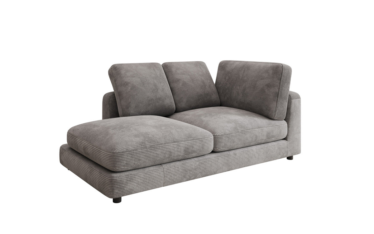 Designer Chaiselounge/Sofa Thalessa in Ribstof
