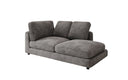 Designer chaise longue/sofa Thalessa in ribstof