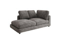 Designer chaise longue/sofa Thalessa in ribstof