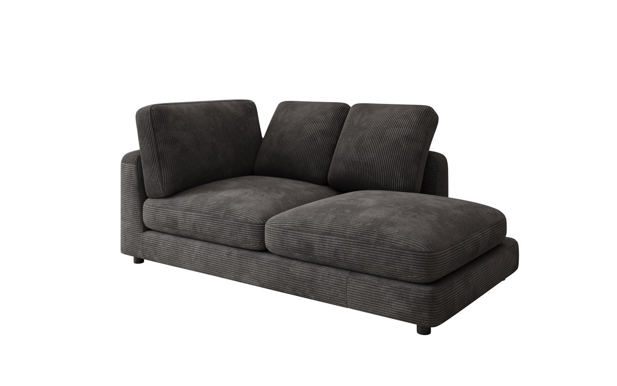 Designer Chaiselounge/Sofa Thalessa in Ribstof