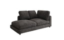 Designer chaise longue/sofa Thalessa in ribstof
