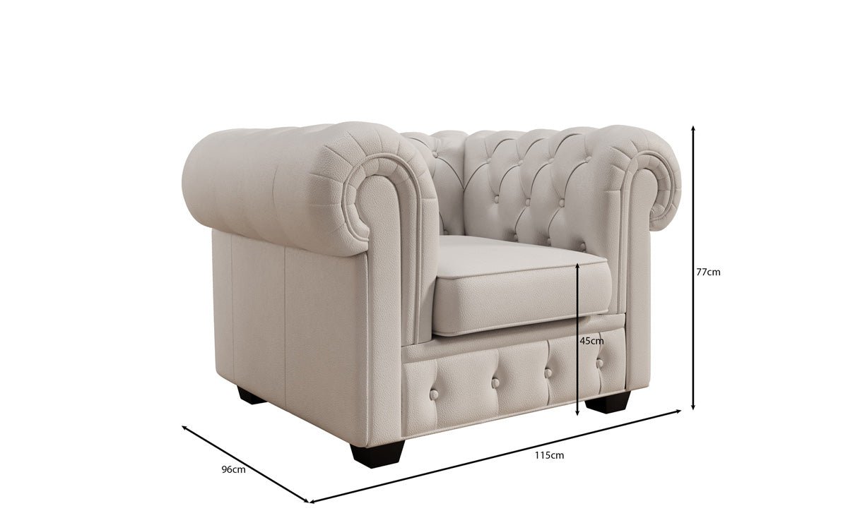 Chesterfield Royal 3+2+1 Bankstel in Echtleder