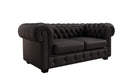 Chesterfield 2 Sitzer Sofa Royal in Echtleder