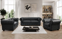 Chesterfield 2 Sitzer Sofa Royal in Echtleder