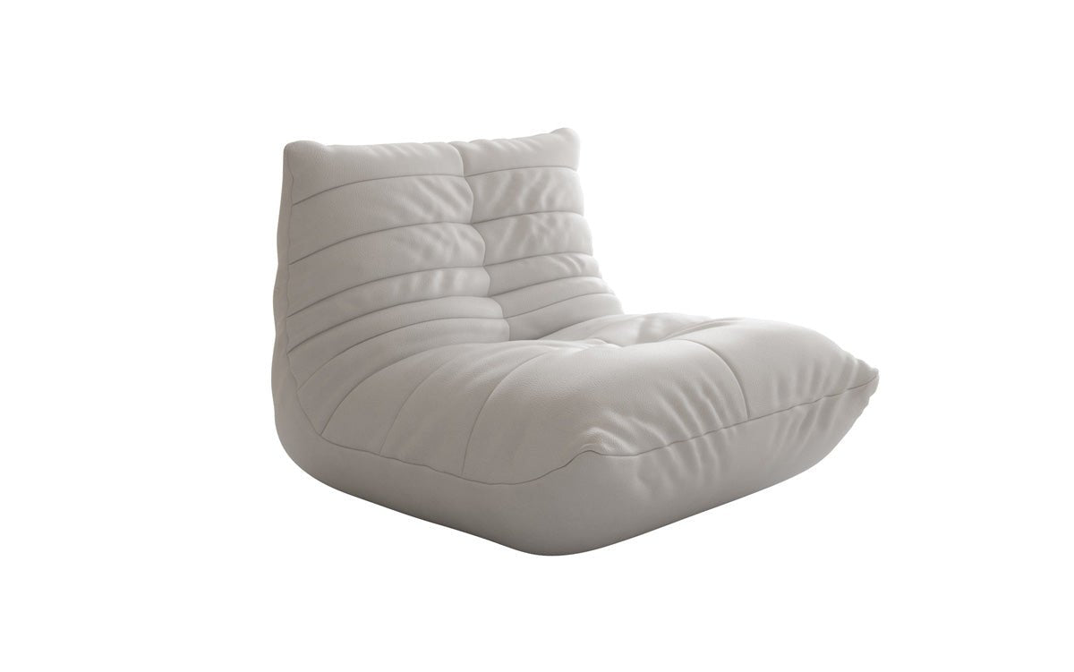 Designer Sofa-Sessel Calmo in Echtleder