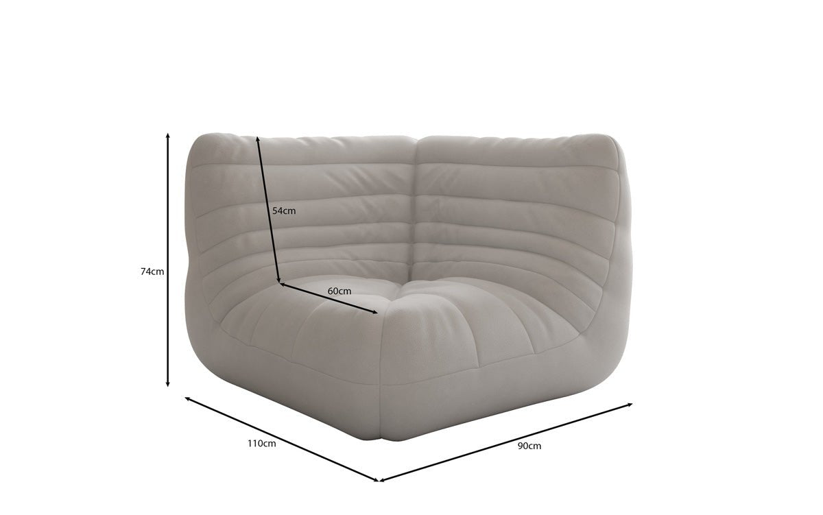 Designer Eckmodul Sofa-Sessel Calmo